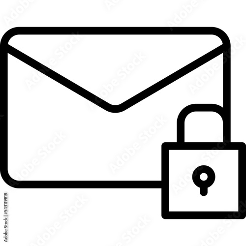 encrypted email communication management icon