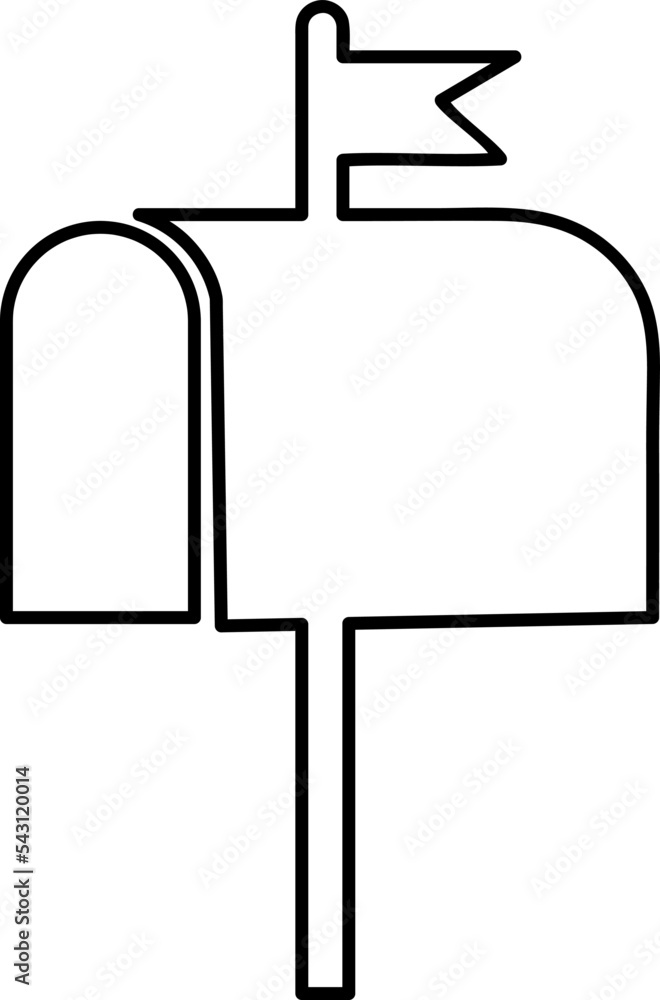 Post box icon set isolated vector in modern flat style on white background..eps Post box icon set isolated vector in modern flat style on white background..eps
