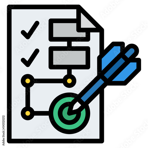 planning design thinking practical process knowledge icon