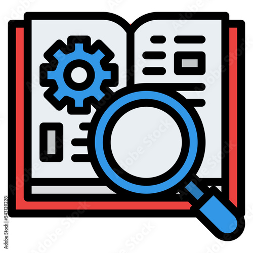 research book design thinking practical process knowledge icon