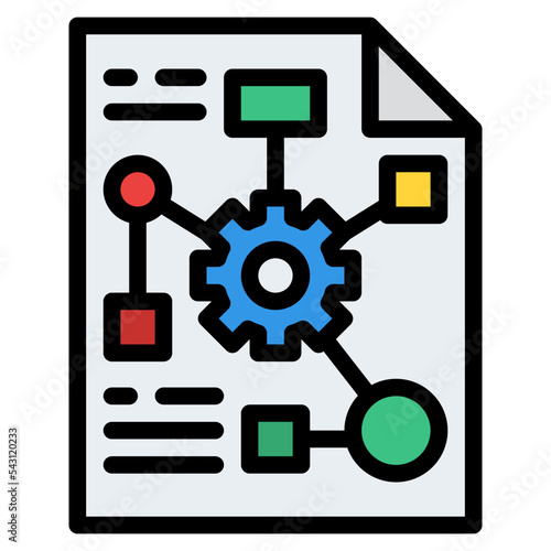 scheme design thinking practical process knowledge icon
