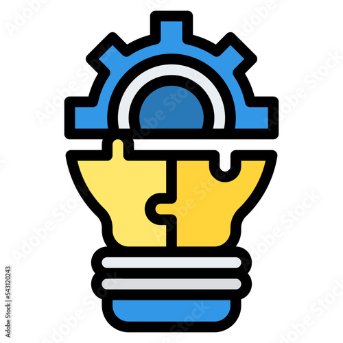 solution design thinking practical process knowledge icon