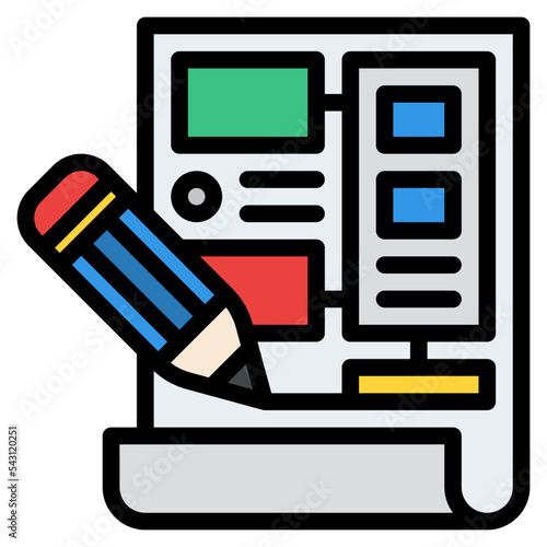 storyboard design thinking practical process knowledge icon