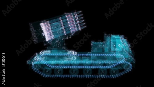 Military track missle system