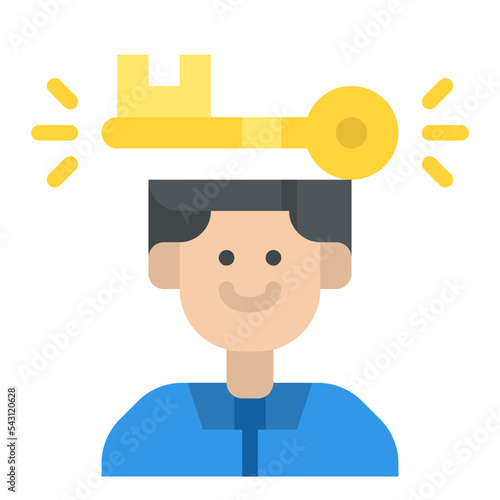 head design thinking practical process knowledge icon