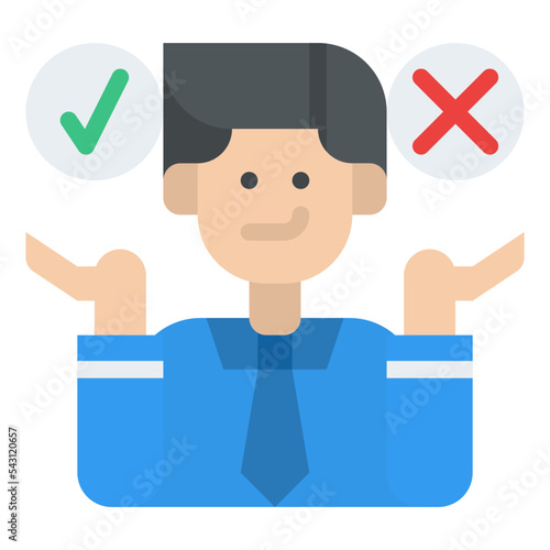 make a decision design thinking practical process knowledge icon