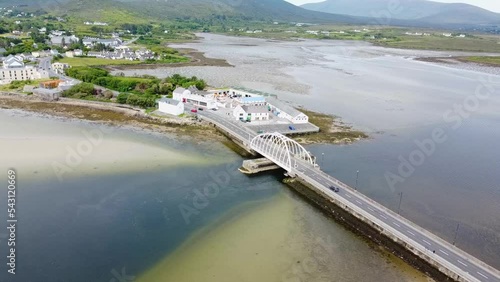 Michael Davitt Bridge linking Achill Island to Ireland mainland Country Mayo. photo