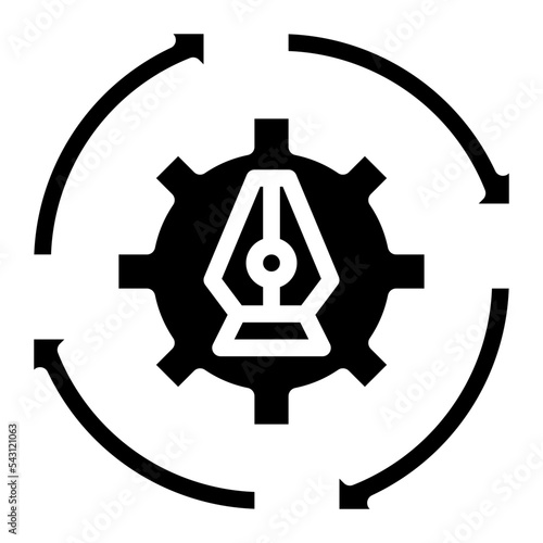 design cycle design thinking practical process knowledge icon