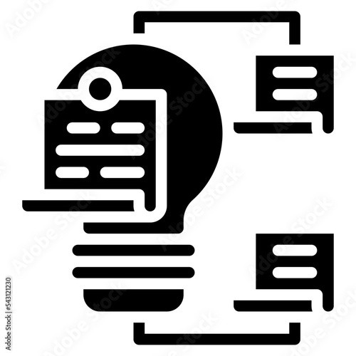 stick notes design thinking practical process knowledge icon