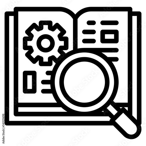 research book design thinking practical process knowledge icon