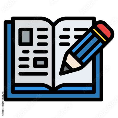 book content publishing copywriting blog posts icon photo