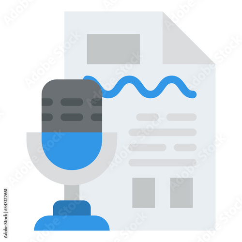 transcribe content publishing copywriting blog posts icon