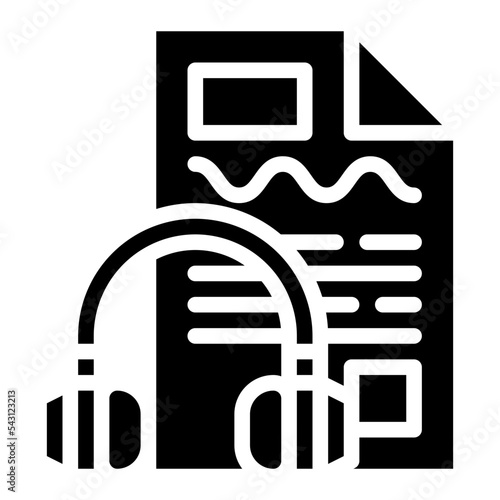 transcribe content publishing copywriting blog posts icon
