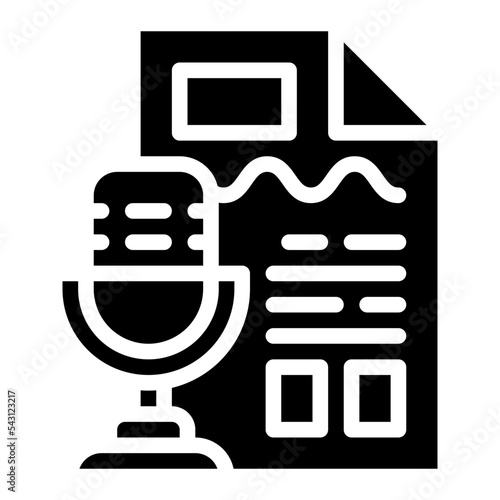 transcribe content publishing copywriting blog posts icon