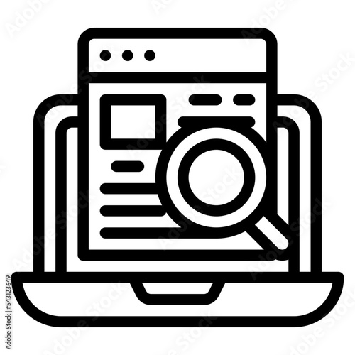 search content publishing copywriting blog posts icon photo