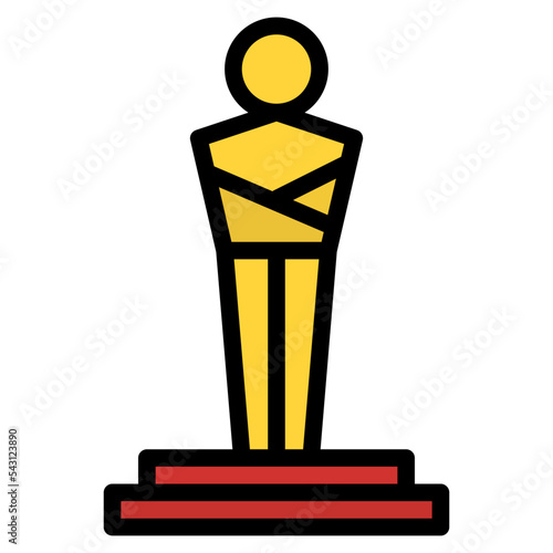 award movie cinema entertain free time icon