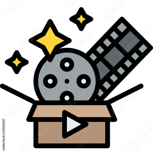 new movie movie cinema entertain free time icon
