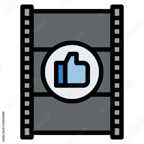 rating movie cinema entertain free time icon