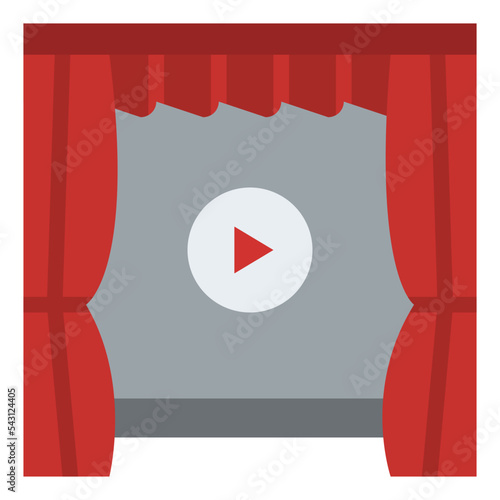 cinema movie cinema entertain free time icon