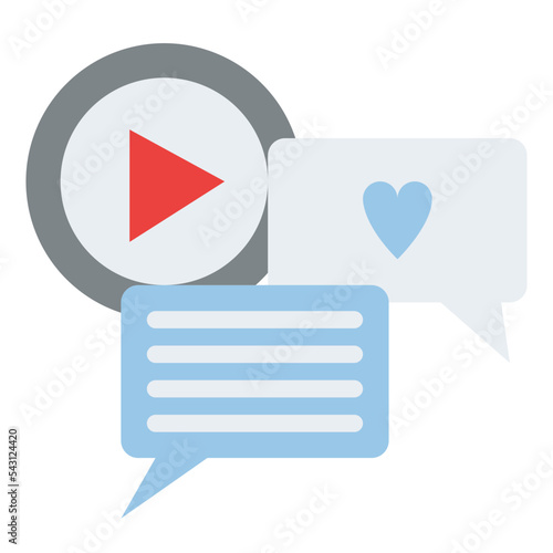 comment movie cinema entertain free time icon