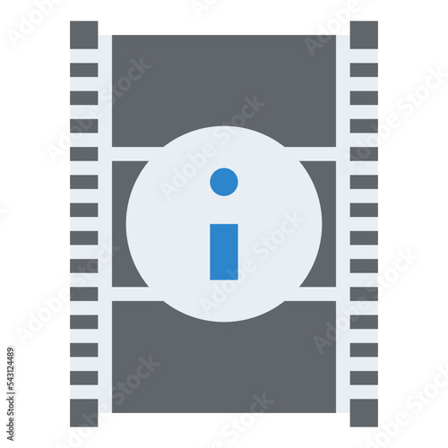 info movie cinema entertain free time icon