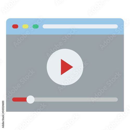 website movie cinema entertain free time icon