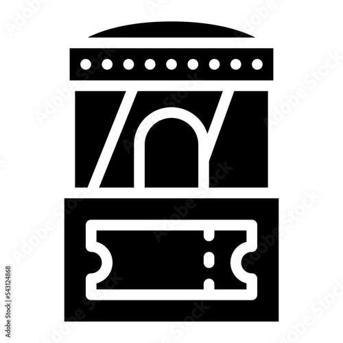 box office movie cinema entertain free time icon