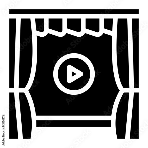 cinema movie cinema entertain free time icon