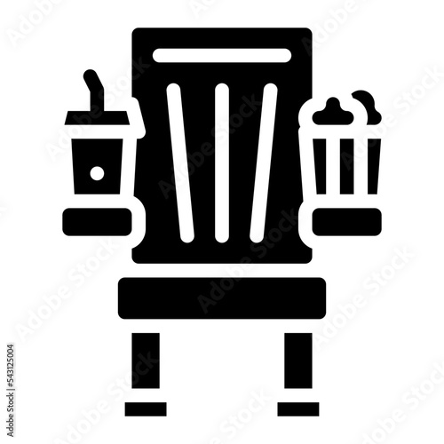 seat movie cinema entertain free time icon