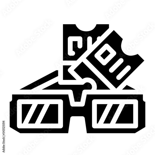 ticket movie cinema entertain free time icon