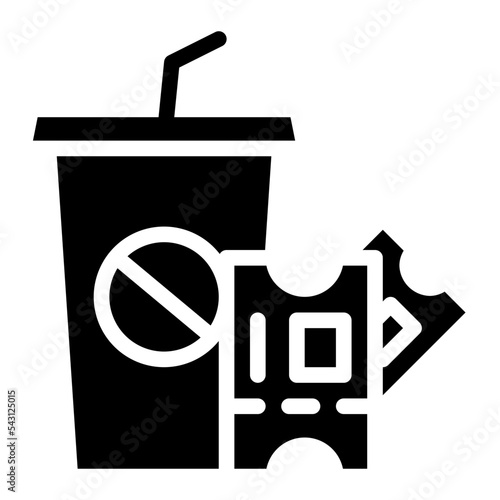 ticket movie cinema entertain free time icon
