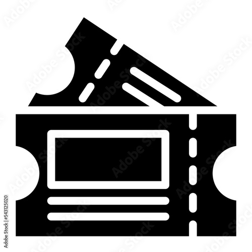ticket movie cinema entertain free time icon
