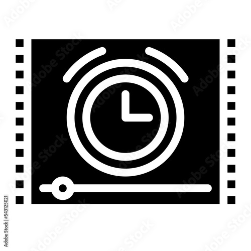 timing movie cinema entertain free time icon
