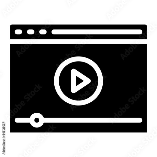 website movie cinema entertain free time icon