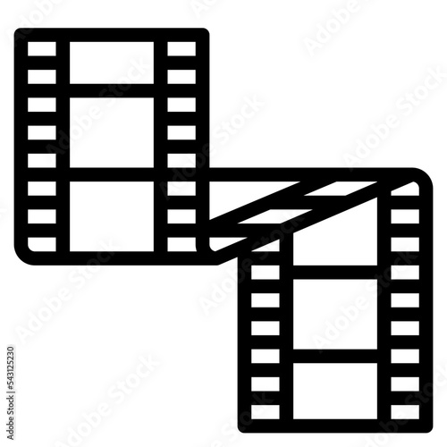 film movie cinema entertain free time icon