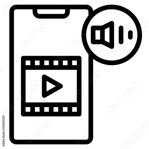 movie app movie cinema entertain free time icon