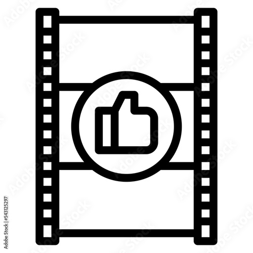 rating movie cinema entertain free time icon
