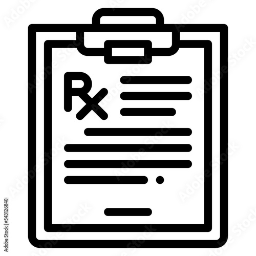 prescription document icon