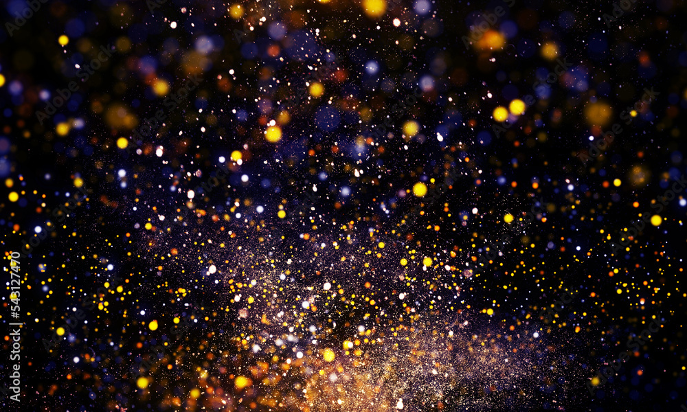 Beautiful bokeh glitter. Bokeh light gold particle dust. Beautiful bokeh glitter. Bokeh light gold particle dust.