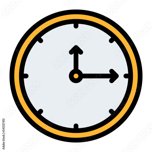 wall clock date time schedule icon