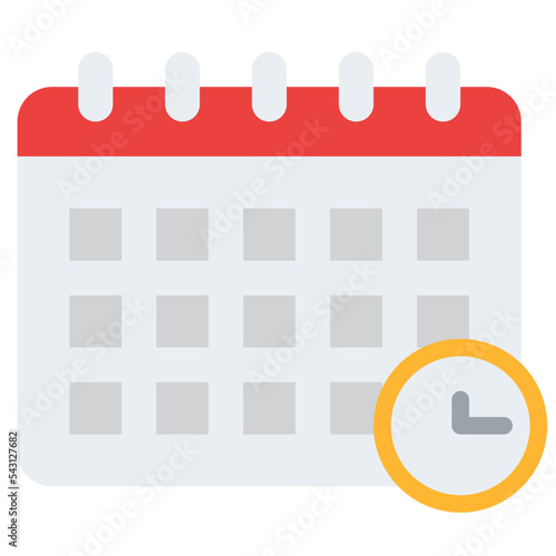 calendar date time schedule icon