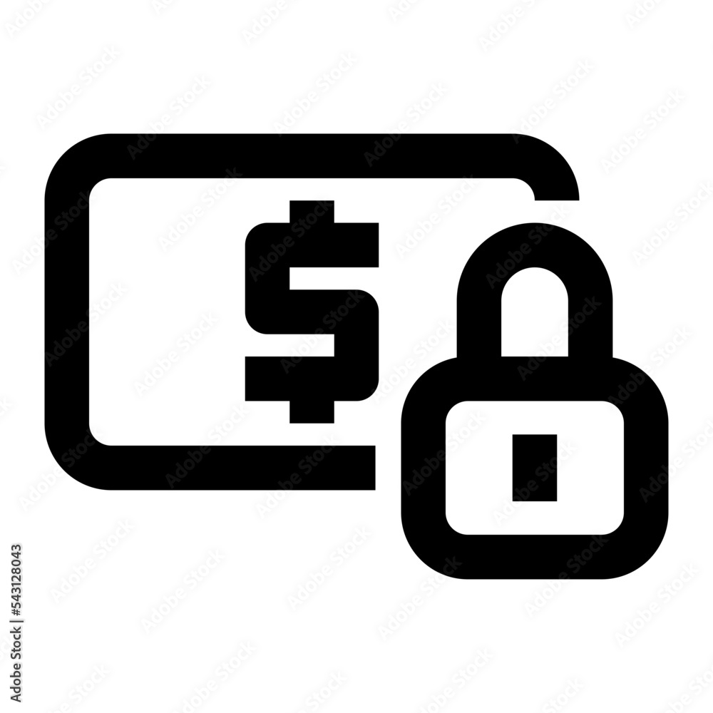 Icon Dollar With Style Outline Icon Dollar With Style Outline