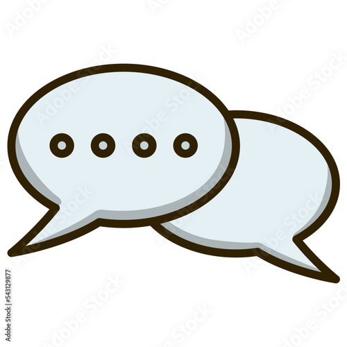 dialog talk bubble icon