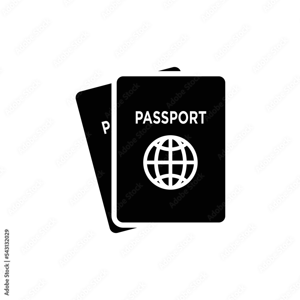 passport icon design vector template passport icon design vector template