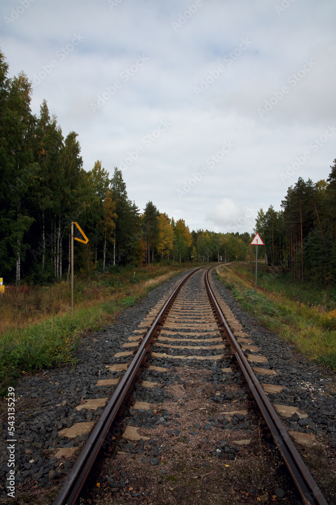 フィンランドの鉄道線路縦