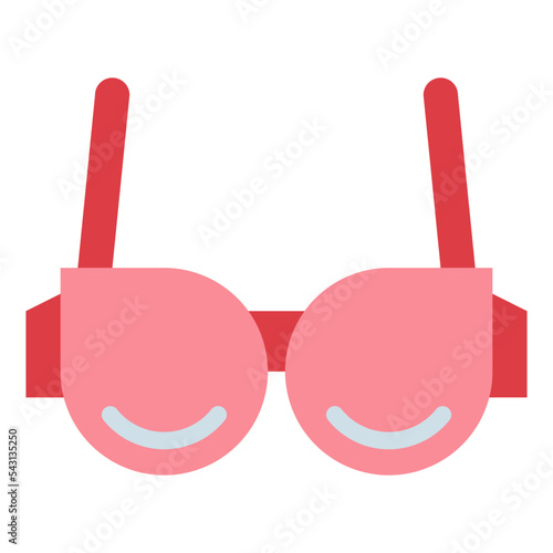 bra flat icon style
