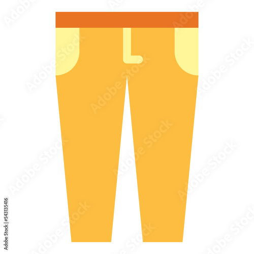 trousers flat icon style