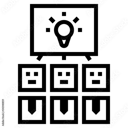 brainstorm line icon style