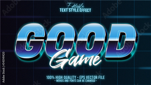 3d modern retro pop 80s editable text effect template