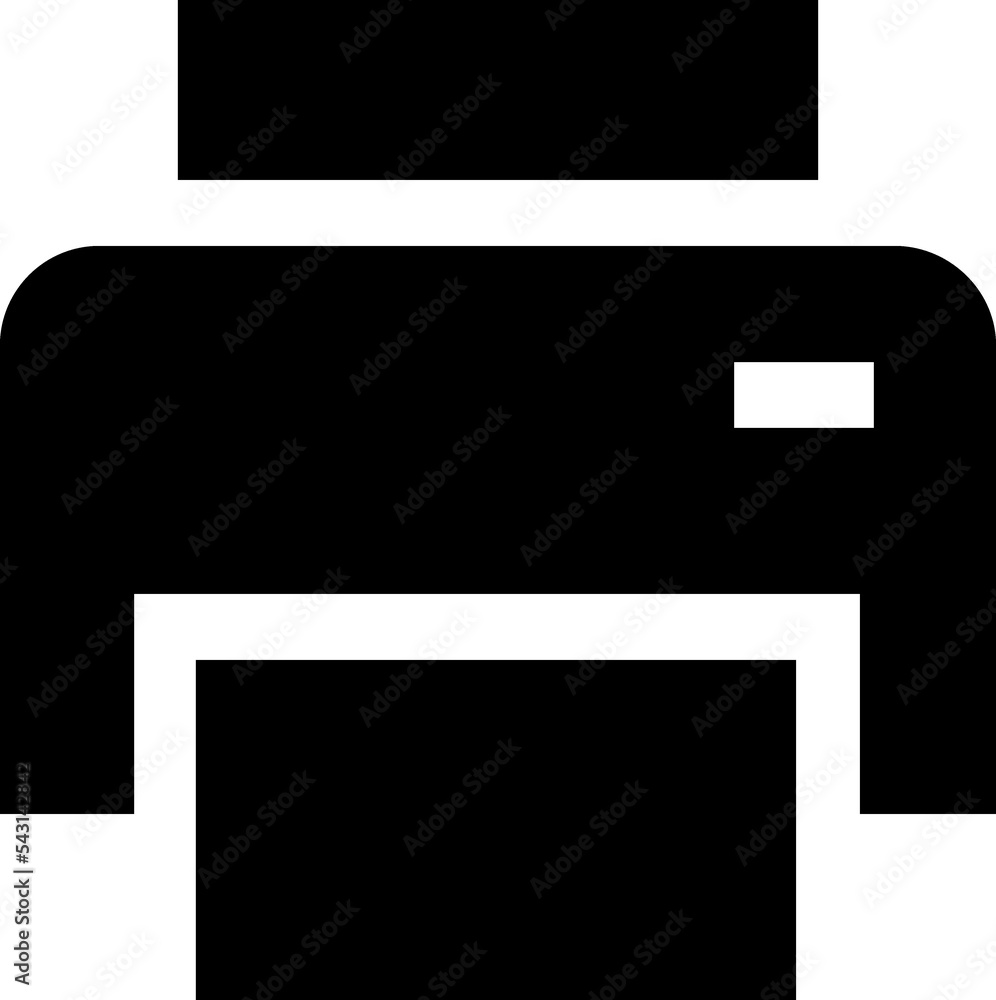 Printer glyph icon